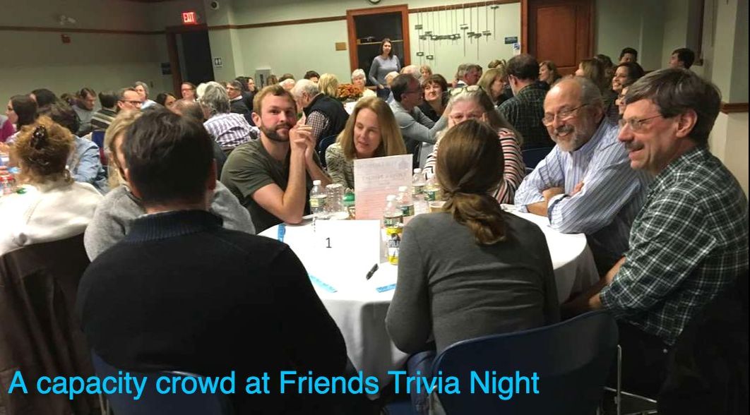 A capacity crowd at Friends Trivia Night